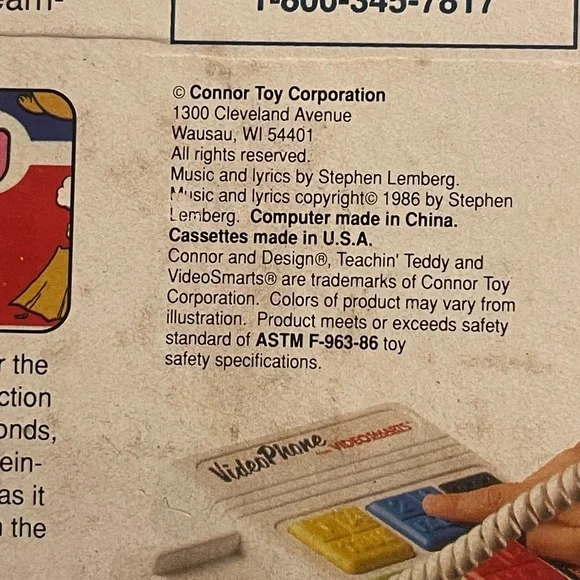 Vintage Kids Toy - Video Phone (1986) - Picture 11 of 11